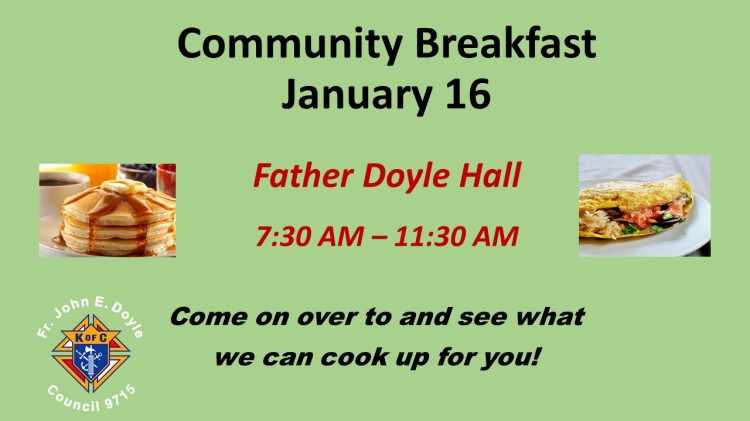 Community Breakfast Jan 19 2022